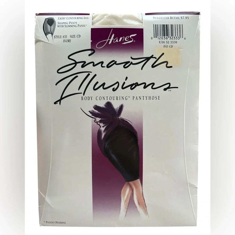Hanes Smooth Illusions Body Contouring Pantyhose In Ivory
